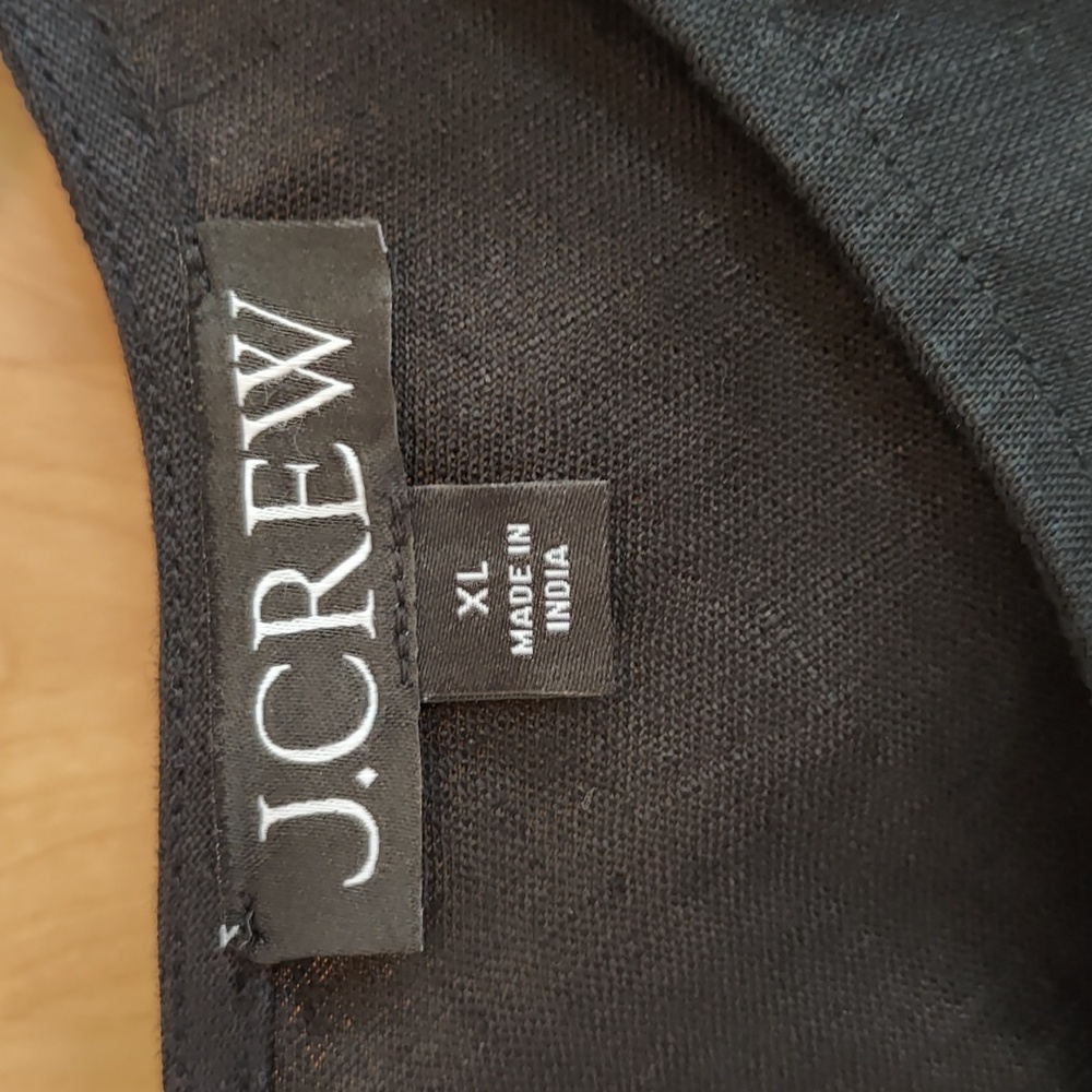 JCrew black linen dress, size XL